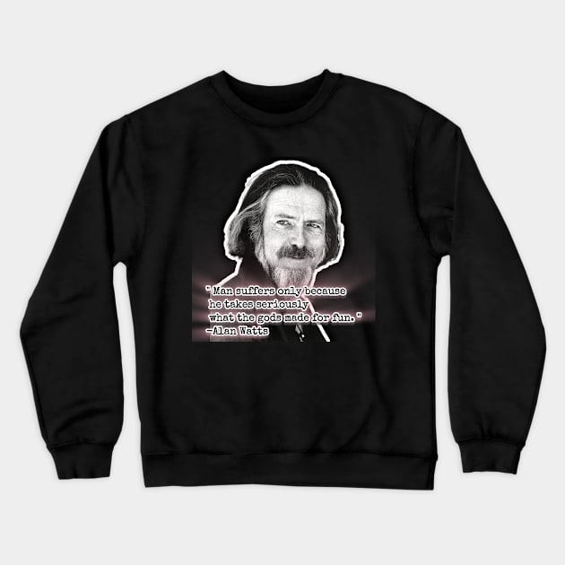 Alan Watts Crewneck Sweatshirt by TheosT's